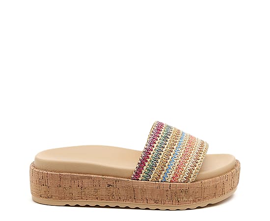 Rocket Dog Womens Faye Platform Slide Sandal