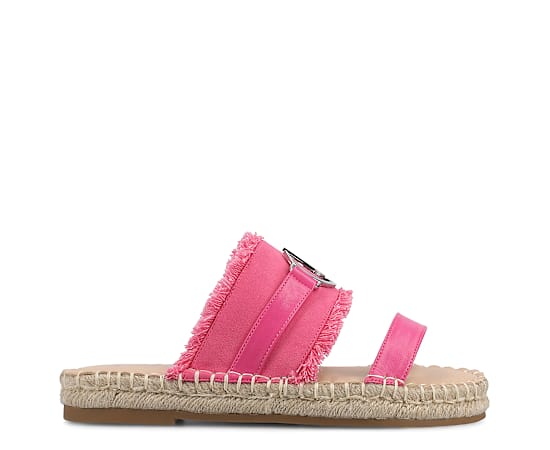 Journee Collection Women's Keelee Slip-On Espadrille Sandals - Hot Pink