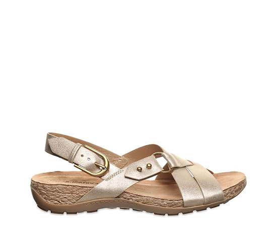 Bearpaw Women's Cady Round Toe Sandals - Gold