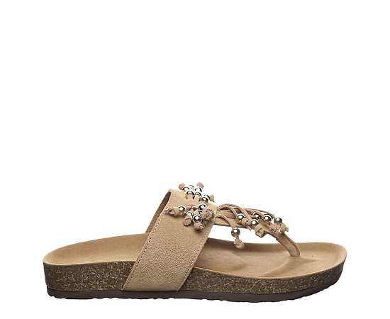 BEARPAW-WOMENS COSIMA FOOTBED SANDAL