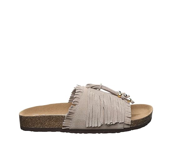 BEARPAW-WOMENS PERLA FOOTBED SLIDE