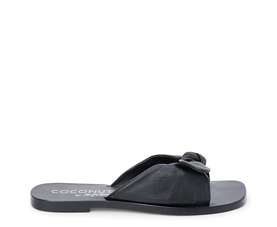 COCONUTS BY Matisse Womens Mackenzie Flat Sandals, 9 Medium, Black