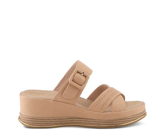 Patrizia Women's Cattaneo Wedges with Hook Closure - Beige