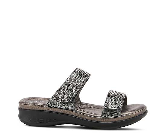 Womens Flexus(R) By Spring Step Bling Slide Sandals