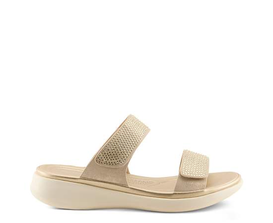 Womens Flexus(R) By Spring Step Bling Slide Sandals
