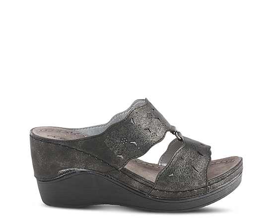Womens Flexus(R) By Spring Step Dreiser Wedge Sandals