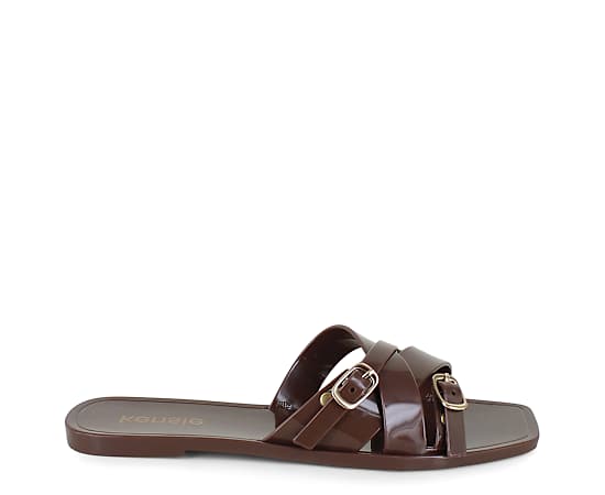 Womens Kensie Jellie Slide Sandals