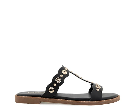 KENSIE-WOMENS MARGARET SLIDE SANDAL