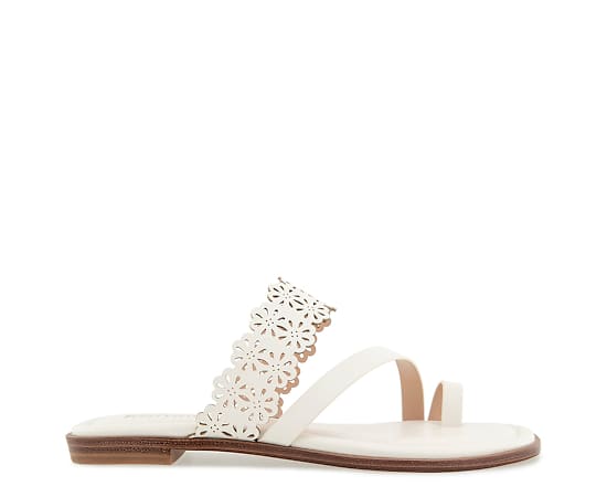 Kensie Women's Reign Flat Sandal - Off white