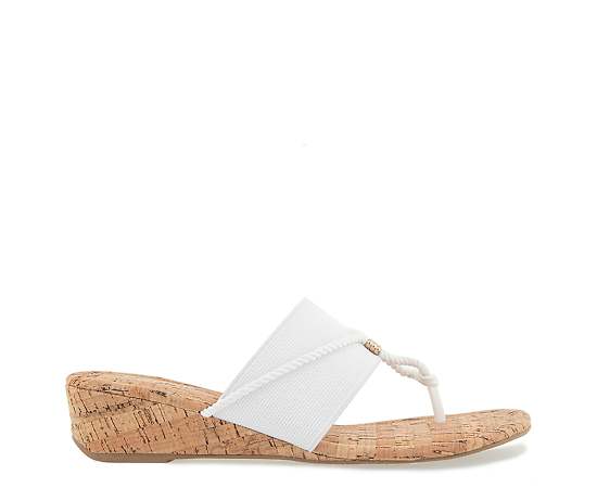 KENSIE-WOMENS DEBORAH WEDGE FLIP FLOP
