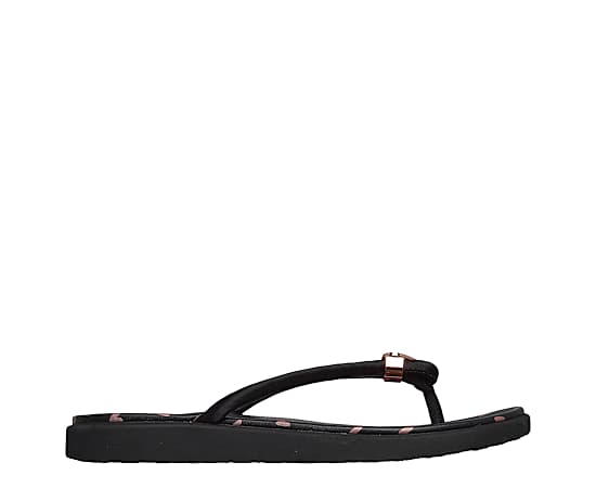 SKECHERS-WOMENS MEDITATION LUXE HEART SLIDE-UPS