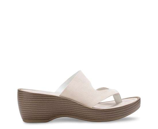 Eastland Womens Laurel Wedge Sandals, 8 Medium, White