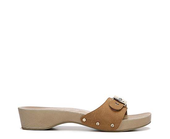 Dr. Scholl's Women's Classic Sandal Saddle Snake Print DRSCH Saddle Brown Snake Print Leather 6.0 M