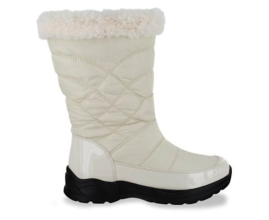 Easy Dry by Easy Street Cuddle Waterproof Boots - Winter White