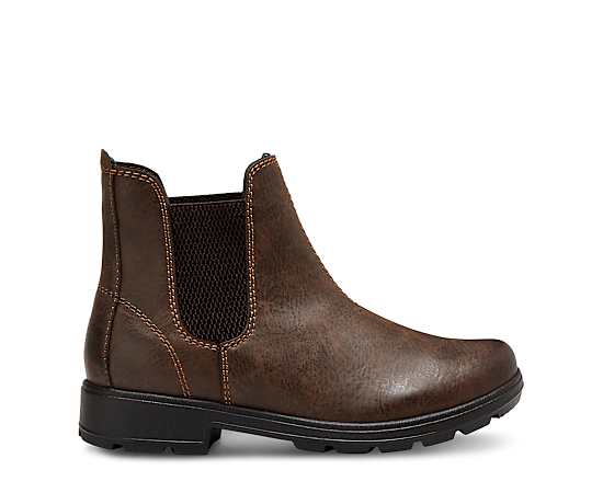 Eastland Womens Baja Chelsea Block Heel Boots, 8 Medium, Brown