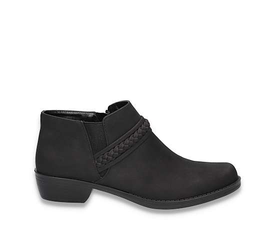 Easy Street Womens Jalia Block Heel Booties, 7 Medium, Black