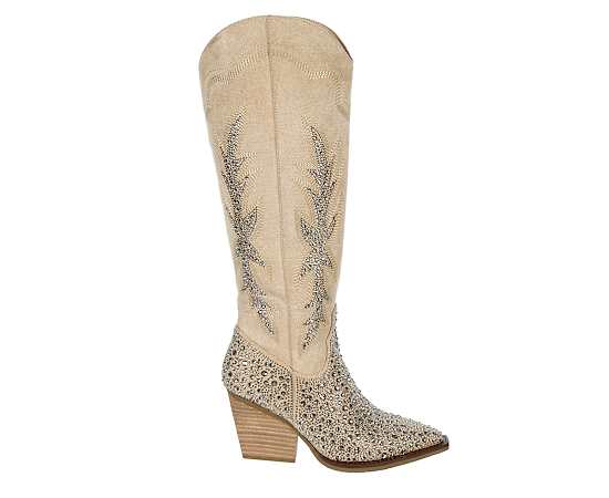 WOMENS APPLE WIDE CALF WESTERN BOOT