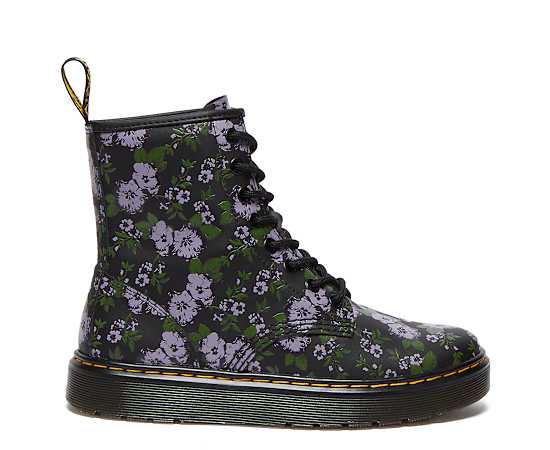 WOMENS BLACK PRIMROSE FLORAL HYDRO ZAVALA LACE UP BOOT