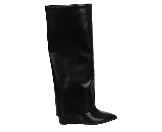 WOMENS EVANDER FOLD OVER TALL DRESS BOOT