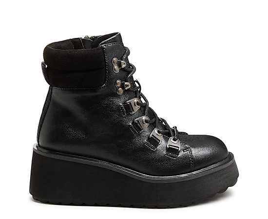 WOMENS HANDLE TERRENCE LACE UP WEDGE BOOT