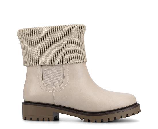 Journee Collection Women's Isabeau Casual Comfort Chelsea Boots - Bone