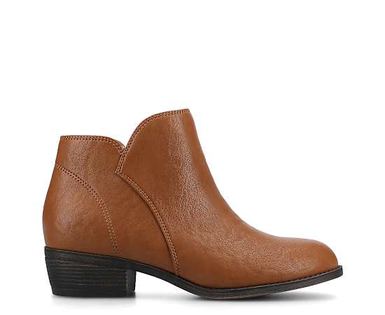 Journee Collection Womens Solarah Flat Heel Booties, 12 Medium, Brown