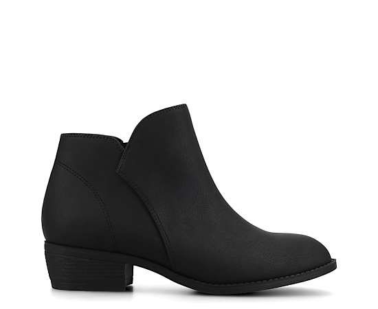 Journee Collection Womens Solarah Flat Heel Booties, 9 Medium, Black