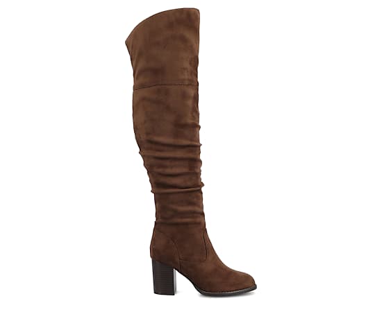 JOURNEE COLLECTION-WOMENS KAISON WIDE CALF OVER THE KNEE BOOT