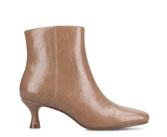 Journee Kelssa Women's Ankle Boots, Size: 8.5, Patent Brown