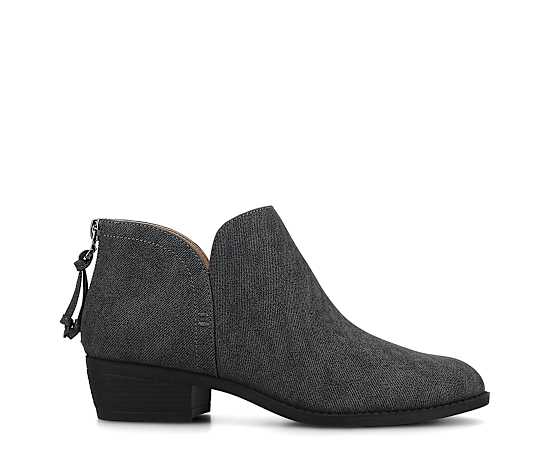 Journee Collection Women's Livvy Side Split Ankle Booties - Dark Denim