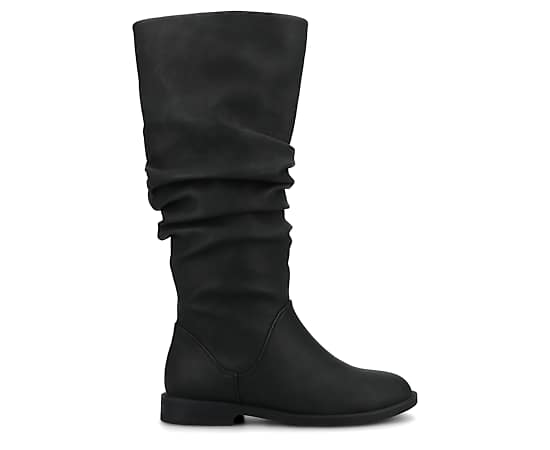 Journee Collection Womens Pennie Block Heel Dress Boots, 12 Medium, Black
