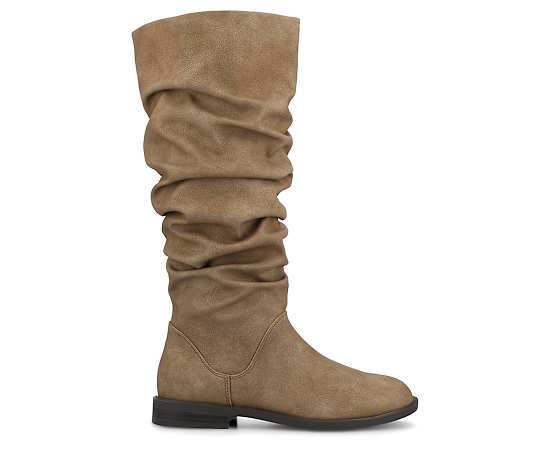 Journee Collection Womens Pennie Block Heel Dress Boots, 9 1/2 Medium, Brown