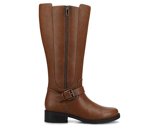 Journee Collection Womens Yasmina Block Heel Dress Boots, 8 Medium, Brown