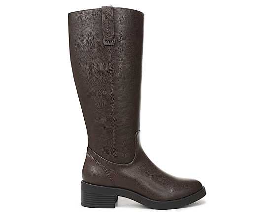 LifeStride Brinley Tall Boot (Dark Brown Faux Leather) 11.0 W