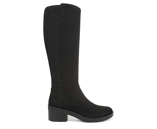 LifeStride Women's Optimum Washable Zipper Tall Boots - Black Microfiber