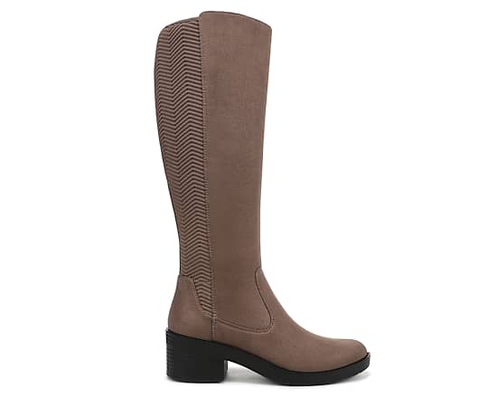 LifeStride Women's Optimum Washable Zipper Tall Boots - Mocha Brown Microfiber