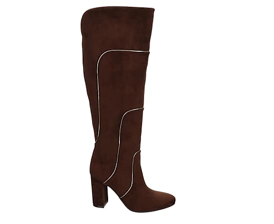 MICHAEL BY MICHAEL SHANNON-WOMENS MIMI WIDE CALF TALL DRESS BOOT