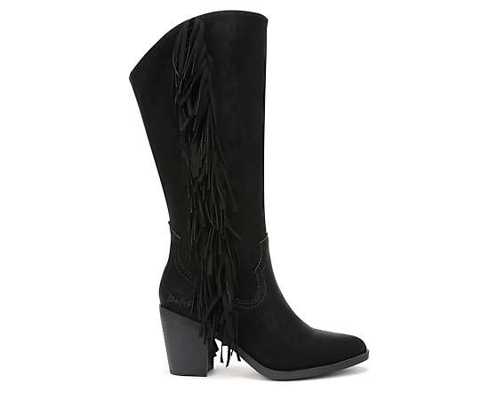 Blowfish Malibu Women's Criss 2 Western Tall Pointed Toe Boots - Black