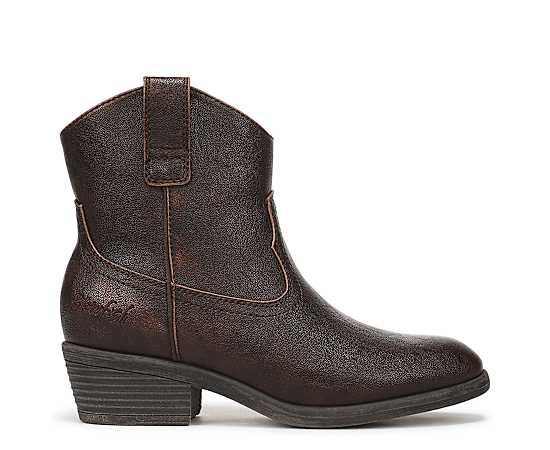 Blowfish Malibu Women's Southwest Western Short Almond Toe Boots - Brown