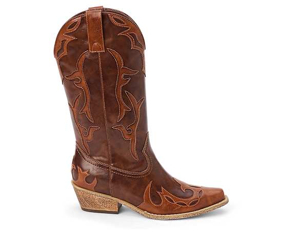 COCONUTS BY Matisse Womens Wylie Block Heel Cowboy Boots, 7 1/2 Medium, Multiple Colors