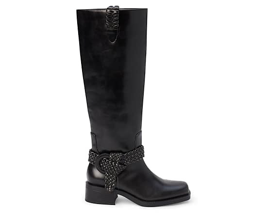 COCONUTS BY Matisse Womens Cheyenne Block Heel Dress Boots, 7 Medium, Black