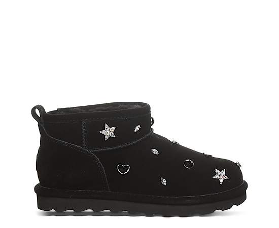 BEARPAW-WOMENS SHORTY NOVA FAUX FUR BOOT
