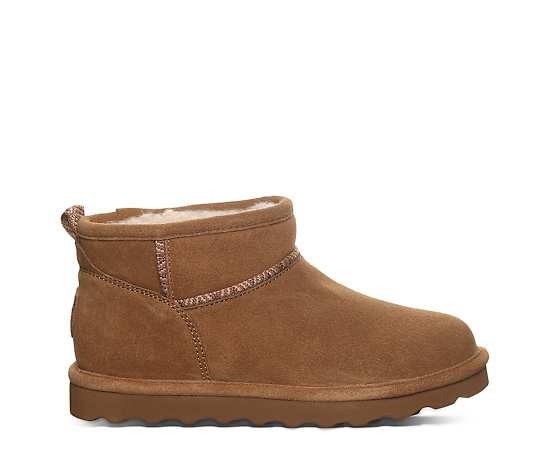 Bearpaw Women's Akira Webbing Tape Seam Pull-On Ankle Booties - Hickory