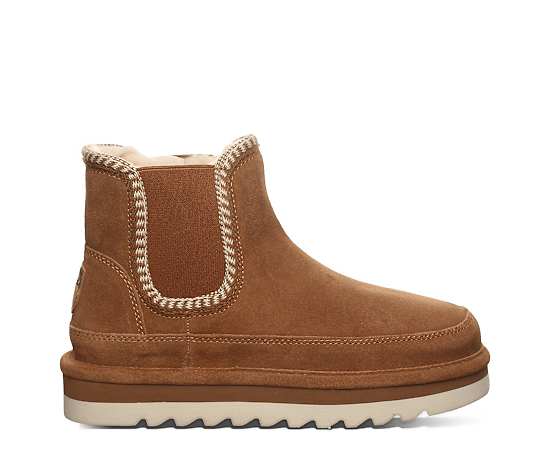 Bearpaw Women's Viola Platform Chelsea Slip-On Boots - Cinnamon