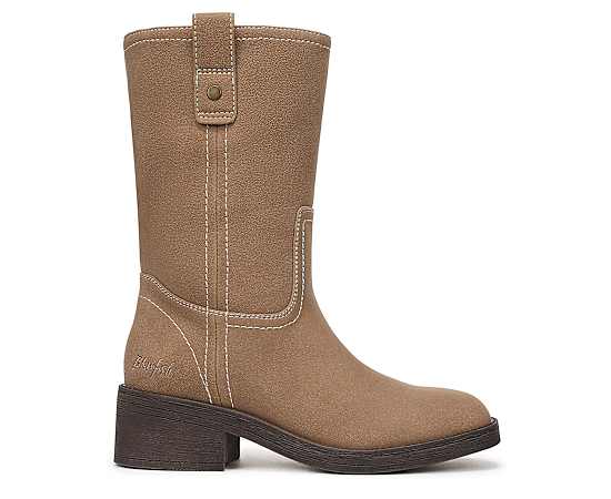 Blowfish Malibu Women's Nomadic Riding Tall Boots - Sand Faux Leather