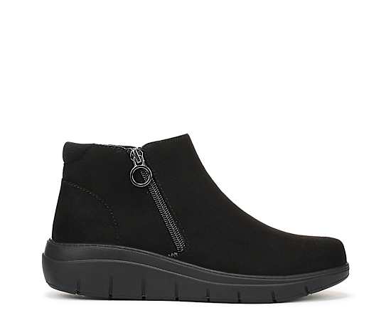 Ryka Layla Bootie Boots Black Microfiber Fabric 9.0 M Lightweight