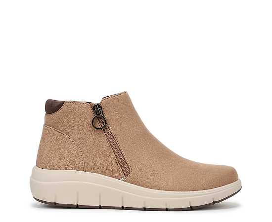 Ryka Layla Bootie Boots Honey Microfiber Fabric 5.0 M Lightweight