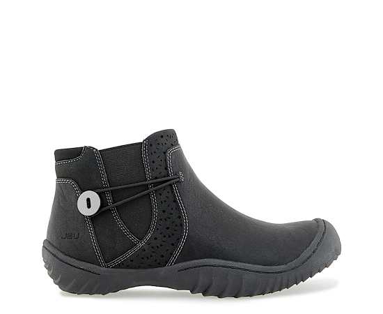 JBU Womens Jemma Flat Heel Booties, 7 Medium, Black