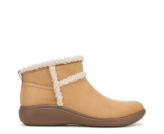 LifeStride Women's Birch Zip Short Booties - Honey Stretch Polyester