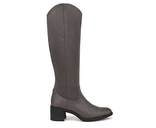 Bzees For LifeStride Joliet Knee High Boot (Iron Grey Microfiber) Fabric 9.5 W